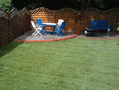 Landscaped Lawn Area