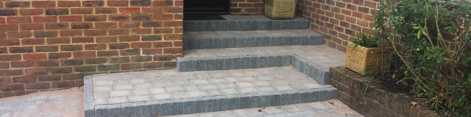 Paved Patio and Staircase